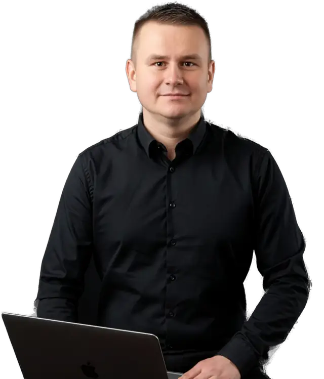 Sławomir Barczak, PexStudio, z laptopem